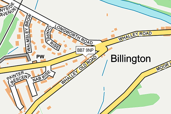 BB7 9NP map - OS OpenMap – Local (Ordnance Survey) BB7 9NP map - OS OpenMap – Local (Ordnance Survey)