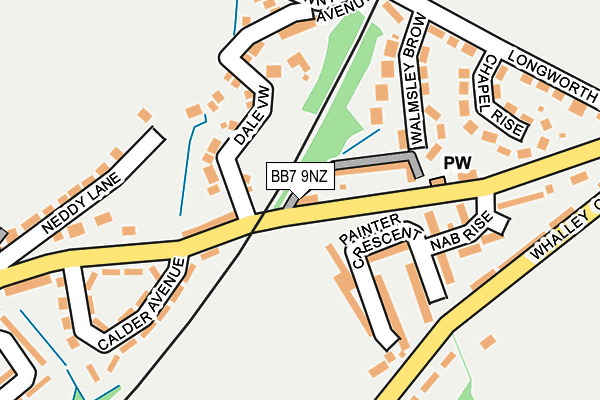 BB7 9NZ map - OS OpenMap – Local (Ordnance Survey) BB7 9NZ map - OS OpenMap – Local (Ordnance Survey)