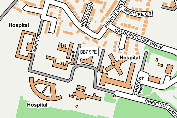 BB7 9PE map - OS OpenMap – Local (Ordnance Survey) BB7 9PE map - OS OpenMap – Local (Ordnance Survey)