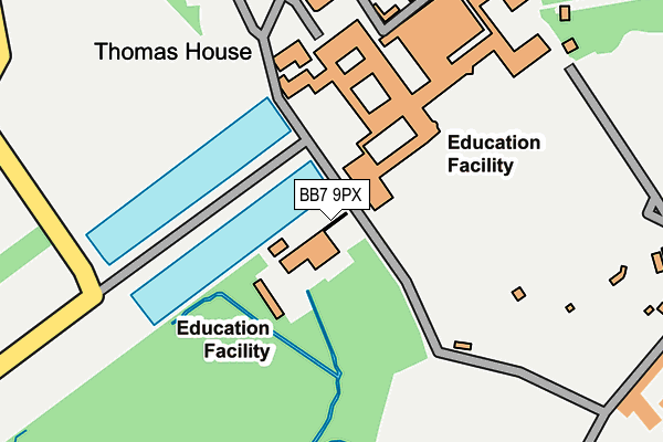 BB7 9PX map - OS OpenMap – Local (Ordnance Survey) BB7 9PX map - OS OpenMap – Local (Ordnance Survey)