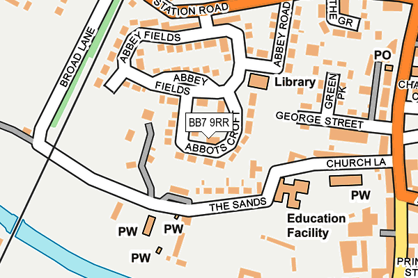 BB7 9RR map - OS OpenMap – Local (Ordnance Survey) BB7 9RR map - OS OpenMap – Local (Ordnance Survey)