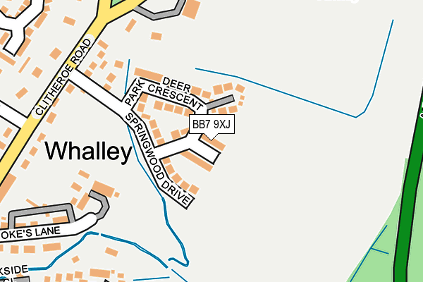 BB7 9XJ map - OS OpenMap – Local (Ordnance Survey) BB7 9XJ map - OS OpenMap – Local (Ordnance Survey)