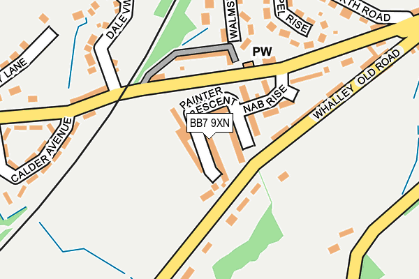 BB7 9XN map - OS OpenMap – Local (Ordnance Survey) BB7 9XN map - OS OpenMap – Local (Ordnance Survey)