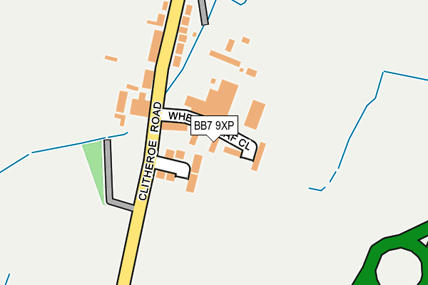 BB7 9XP map - OS OpenMap – Local (Ordnance Survey)