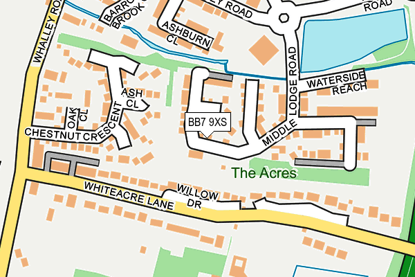 BB7 9XS map - OS OpenMap – Local (Ordnance Survey) BB7 9XS map - OS OpenMap – Local (Ordnance Survey)