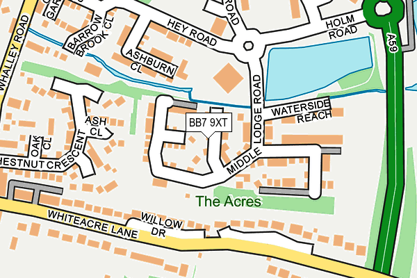 BB7 9XT map - OS OpenMap – Local (Ordnance Survey) BB7 9XT map - OS OpenMap – Local (Ordnance Survey)