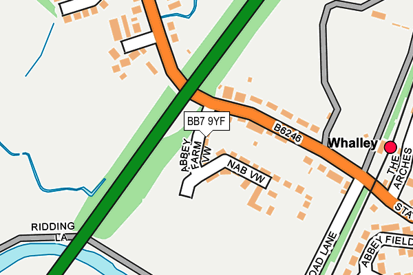 BB7 9YF map - OS OpenMap – Local (Ordnance Survey) BB7 9YF map - OS OpenMap – Local (Ordnance Survey)