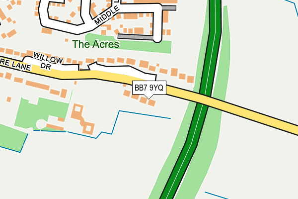 BB7 9YQ map - OS OpenMap – Local (Ordnance Survey) BB7 9YQ map - OS OpenMap – Local (Ordnance Survey)