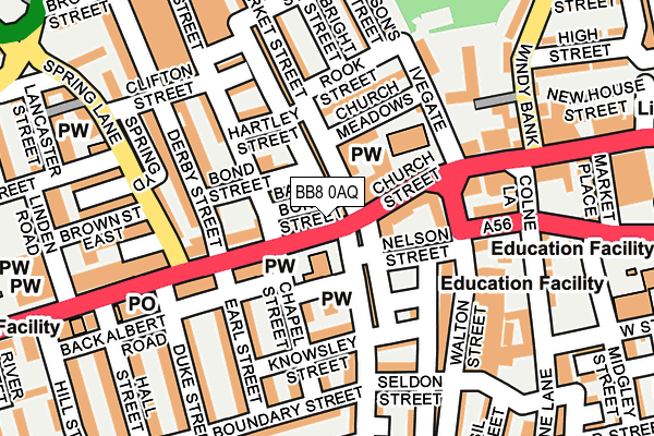 BB8 0AQ map - OS OpenMap – Local (Ordnance Survey) BB8 0AQ map - OS OpenMap – Local (Ordnance Survey)