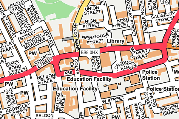 BB8 0HX map - OS OpenMap – Local (Ordnance Survey) BB8 0HX map - OS OpenMap – Local (Ordnance Survey)