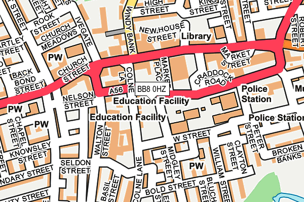 BB8 0HZ map - OS OpenMap – Local (Ordnance Survey) BB8 0HZ map - OS OpenMap – Local (Ordnance Survey)