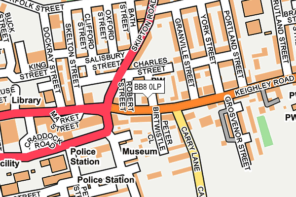 BB8 0LP map - OS OpenMap – Local (Ordnance Survey) BB8 0LP map - OS OpenMap – Local (Ordnance Survey)
