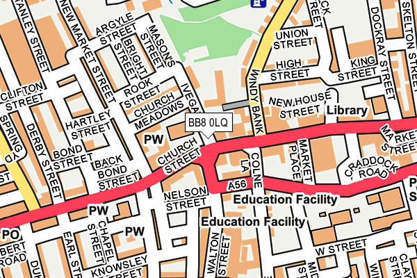 BB8 0LQ map - OS OpenMap – Local (Ordnance Survey) BB8 0LQ map - OS OpenMap – Local (Ordnance Survey)