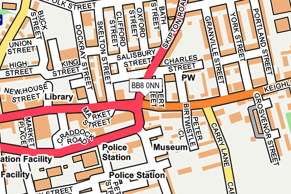 BB8 0NN map - OS OpenMap – Local (Ordnance Survey) BB8 0NN map - OS OpenMap – Local (Ordnance Survey)