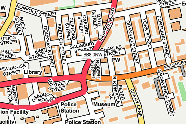 BB8 0NW map - OS OpenMap – Local (Ordnance Survey) BB8 0NW map - OS OpenMap – Local (Ordnance Survey)