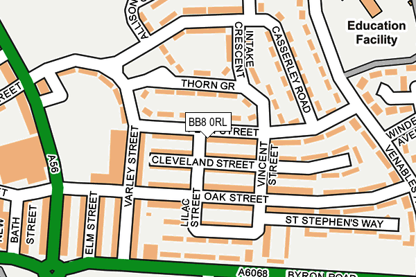 BB8 0RL map - OS OpenMap – Local (Ordnance Survey) BB8 0RL map - OS OpenMap – Local (Ordnance Survey)
