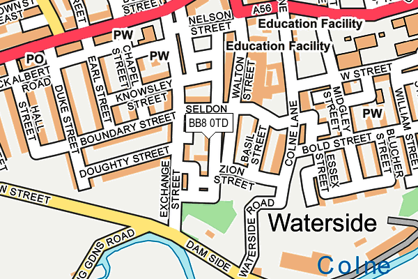 BB8 0TD map - OS OpenMap – Local (Ordnance Survey) BB8 0TD map - OS OpenMap – Local (Ordnance Survey)