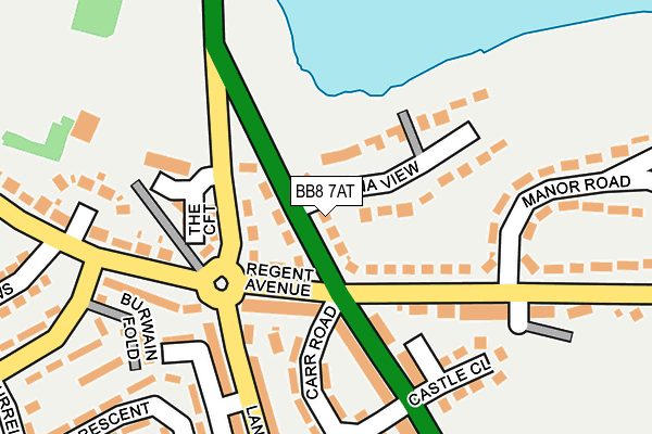 BB8 7AT map - OS OpenMap – Local (Ordnance Survey) BB8 7AT map - OS OpenMap – Local (Ordnance Survey)