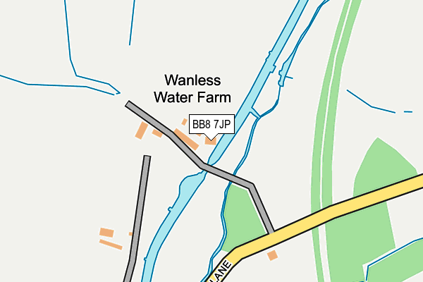 BB8 7JP map - OS OpenMap – Local (Ordnance Survey) BB8 7JP map - OS OpenMap – Local (Ordnance Survey)