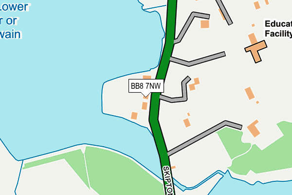 BB8 7NW map - OS OpenMap – Local (Ordnance Survey) BB8 7NW map - OS OpenMap – Local (Ordnance Survey)