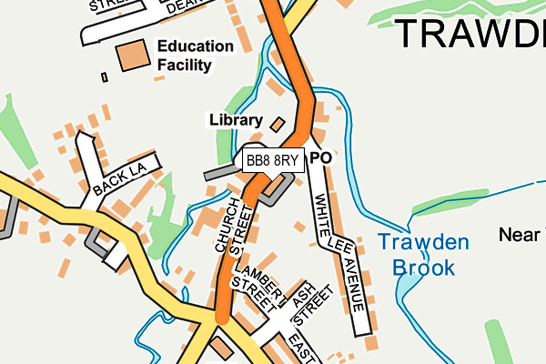 BB8 8RY map - OS OpenMap – Local (Ordnance Survey) BB8 8RY map - OS OpenMap – Local (Ordnance Survey)