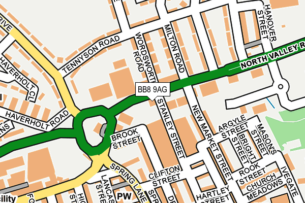 BB8 9AG map - OS OpenMap – Local (Ordnance Survey) BB8 9AG map - OS OpenMap – Local (Ordnance Survey)
