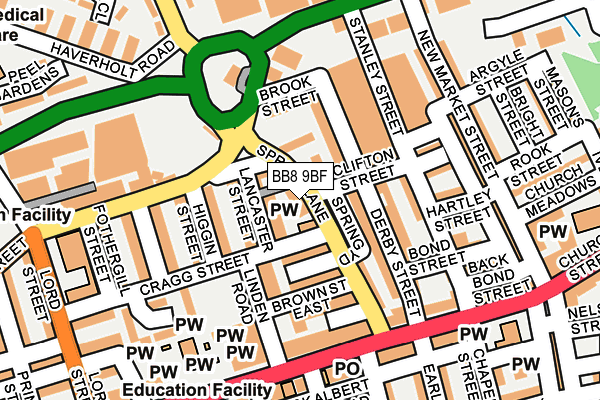 BB8 9BF map - OS OpenMap – Local (Ordnance Survey) BB8 9BF map - OS OpenMap – Local (Ordnance Survey)