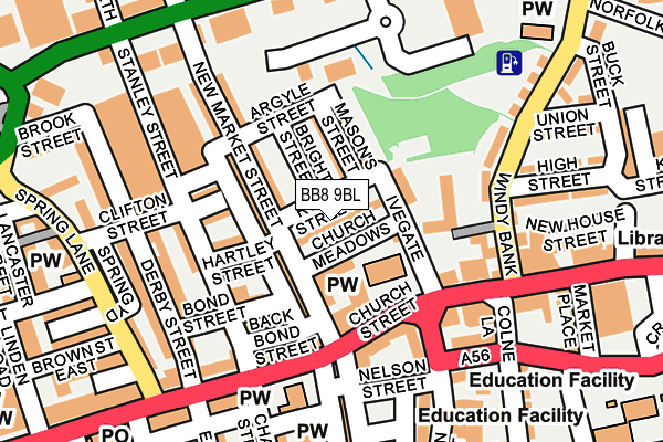 BB8 9BL map - OS OpenMap – Local (Ordnance Survey) BB8 9BL map - OS OpenMap – Local (Ordnance Survey)