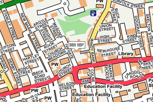 BB8 9BP map - OS OpenMap – Local (Ordnance Survey) BB8 9BP map - OS OpenMap – Local (Ordnance Survey)