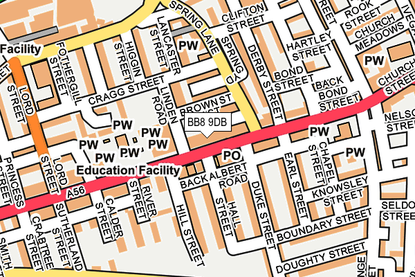 BB8 9DB map - OS OpenMap – Local (Ordnance Survey) BB8 9DB map - OS OpenMap – Local (Ordnance Survey)