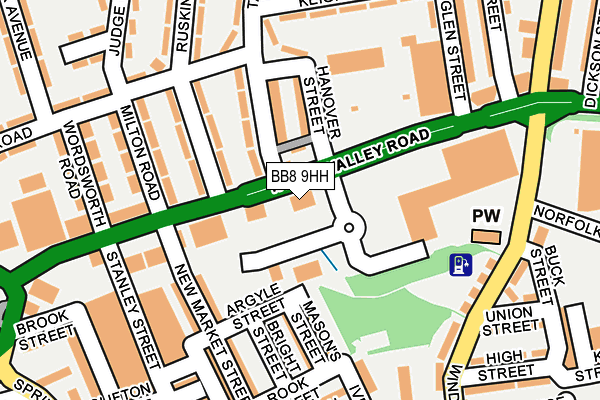 BB8 9HH map - OS OpenMap – Local (Ordnance Survey) BB8 9HH map - OS OpenMap – Local (Ordnance Survey)