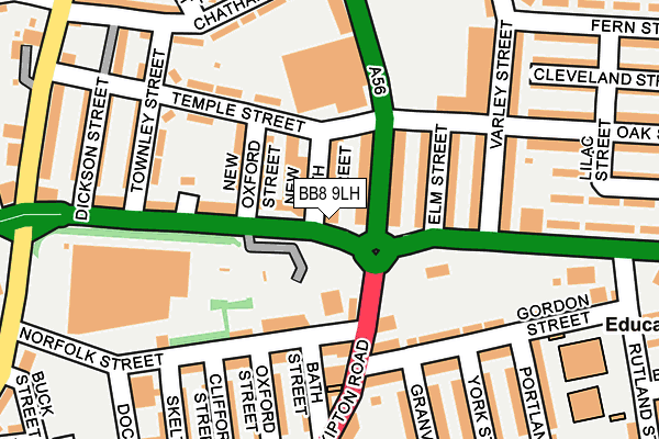 BB8 9LH map - OS OpenMap – Local (Ordnance Survey) BB8 9LH map - OS OpenMap – Local (Ordnance Survey)