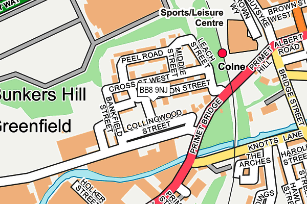 BB8 9NJ map - OS OpenMap – Local (Ordnance Survey) BB8 9NJ map - OS OpenMap – Local (Ordnance Survey)