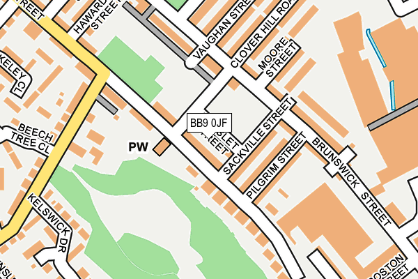 BB9 0JF map - OS OpenMap – Local (Ordnance Survey) BB9 0JF map - OS OpenMap – Local (Ordnance Survey)