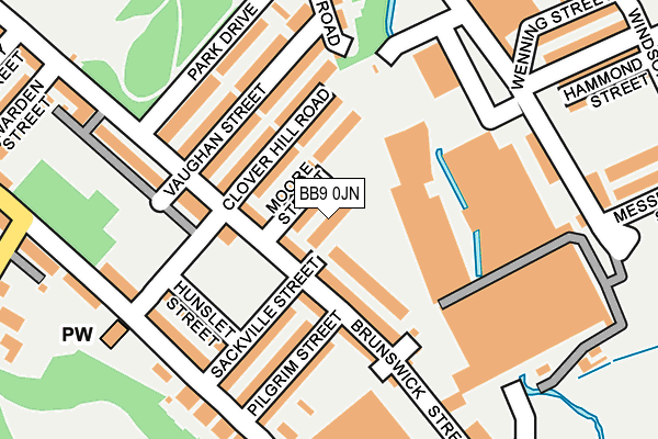 BB9 0JN map - OS OpenMap – Local (Ordnance Survey) BB9 0JN map - OS OpenMap – Local (Ordnance Survey)