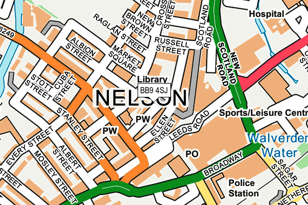 BB9 4SJ map - OS OpenMap – Local (Ordnance Survey) BB9 4SJ map - OS OpenMap – Local (Ordnance Survey)