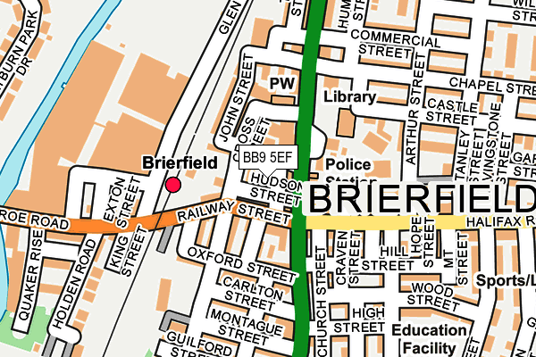 BB9 5EF map - OS OpenMap – Local (Ordnance Survey) BB9 5EF map - OS OpenMap – Local (Ordnance Survey)