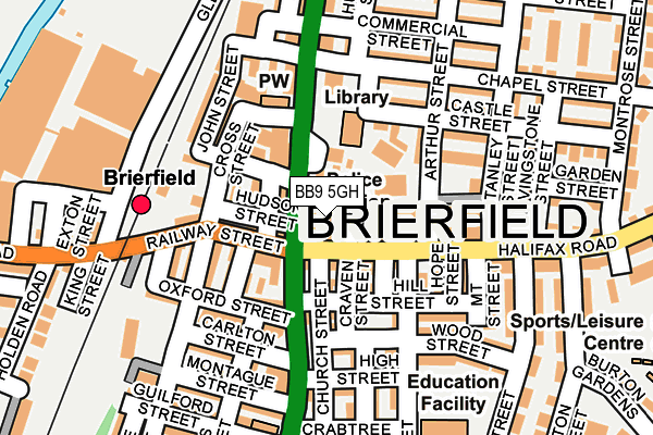 BB9 5GH map - OS OpenMap – Local (Ordnance Survey) BB9 5GH map - OS OpenMap – Local (Ordnance Survey)