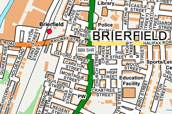 BB9 5HR map - OS OpenMap – Local (Ordnance Survey) BB9 5HR map - OS OpenMap – Local (Ordnance Survey)