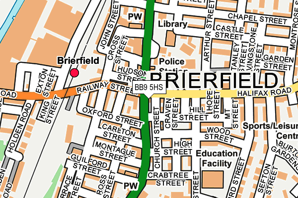 BB9 5HS map - OS OpenMap – Local (Ordnance Survey) BB9 5HS map - OS OpenMap – Local (Ordnance Survey)