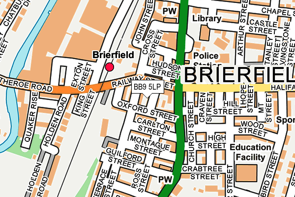 BB9 5LP map - OS OpenMap – Local (Ordnance Survey) BB9 5LP map - OS OpenMap – Local (Ordnance Survey)