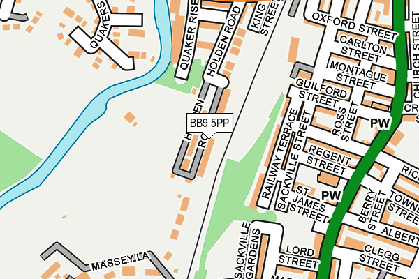 BB9 5PP map - OS OpenMap – Local (Ordnance Survey) BB9 5PP map - OS OpenMap – Local (Ordnance Survey)