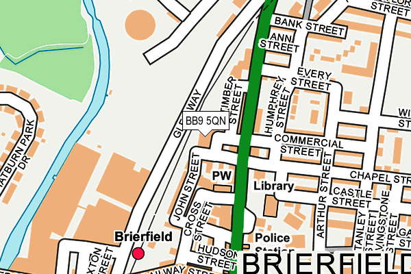 BB9 5QN map - OS OpenMap – Local (Ordnance Survey) BB9 5QN map - OS OpenMap – Local (Ordnance Survey)
