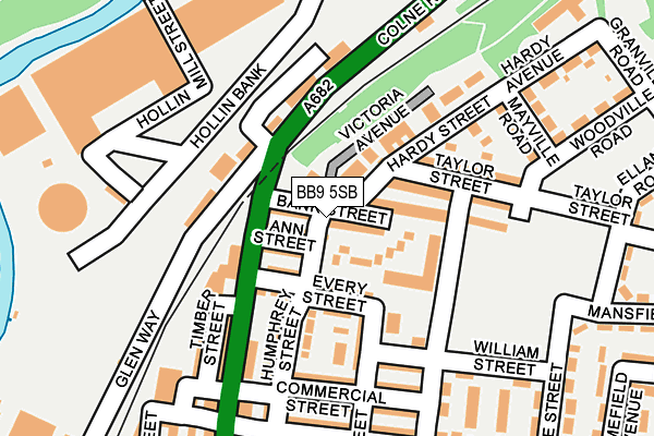 BB9 5SB map - OS OpenMap – Local (Ordnance Survey) BB9 5SB map - OS OpenMap – Local (Ordnance Survey)