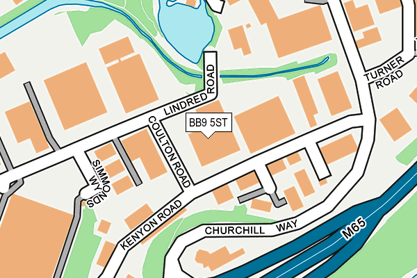 BB9 5ST map - OS OpenMap – Local (Ordnance Survey) BB9 5ST map - OS OpenMap – Local (Ordnance Survey)