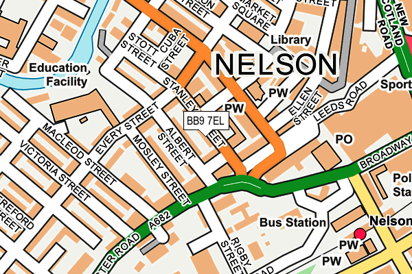 BB9 7EL map - OS OpenMap – Local (Ordnance Survey) BB9 7EL map - OS OpenMap – Local (Ordnance Survey)