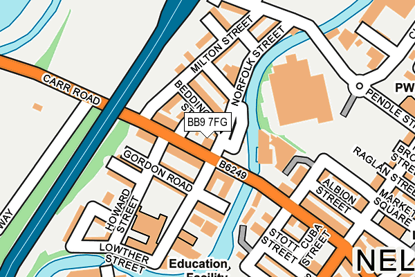 BB9 7FG map - OS OpenMap – Local (Ordnance Survey) BB9 7FG map - OS OpenMap – Local (Ordnance Survey)