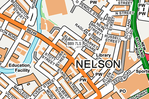 BB9 7LS map - OS OpenMap – Local (Ordnance Survey) BB9 7LS map - OS OpenMap – Local (Ordnance Survey)