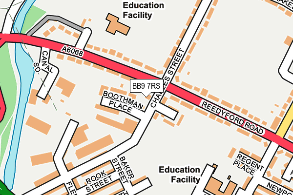 BB9 7RS map - OS OpenMap – Local (Ordnance Survey) BB9 7RS map - OS OpenMap – Local (Ordnance Survey)