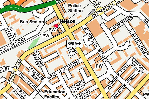 BB9 9AH map - OS OpenMap – Local (Ordnance Survey) BB9 9AH map - OS OpenMap – Local (Ordnance Survey)